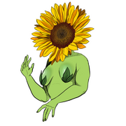 a sunflower headed nymph